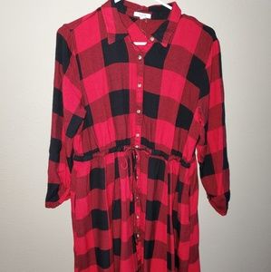 Worn Once Women's  L Maurices Buffalo Check Dress